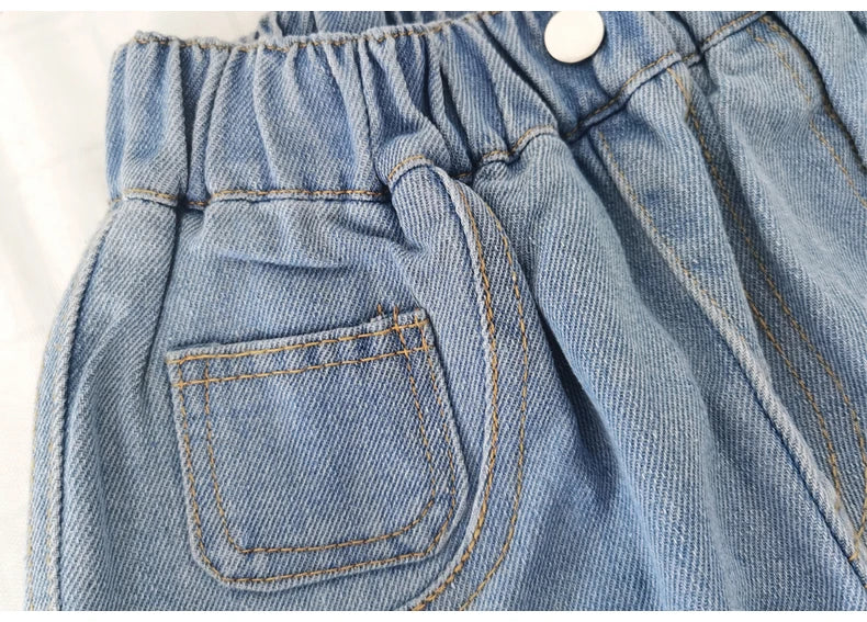 M&T Wear - Boys’ Loose Fit Elastic Waist Denim Shorts