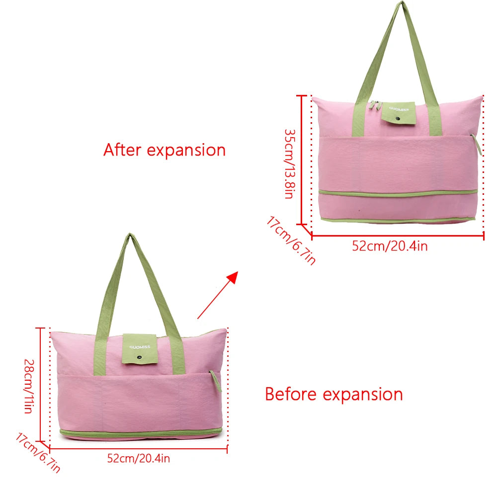 M&T Wear - Lightweight Expandable & Foldable Travel Tote