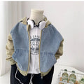 M&T Wear - Boys Jeans Jackets Spring Girls Fashion Hooded Coats Autumn Children Clothes Kids Casual Zipper Colorblocking Outerwear 1-10Y - M&T Wear