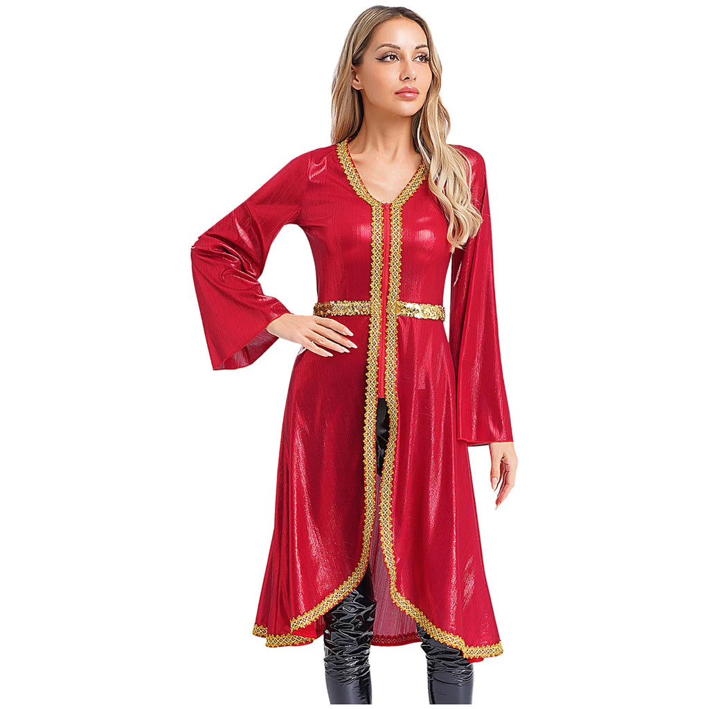 M&T Wear -  Embroidered High Waist Abaya Kaftan Dress