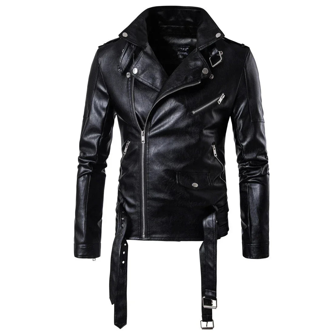 M&T Wear - Men Outdoor Sport Leather Jacket Motorcycle Cool Coat Jacket Men Lapel Leather Jackets Mens Fashion Clothing Real Leather Coat - M&T Wear
