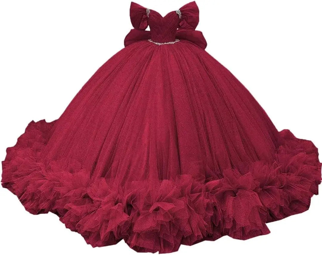 Yifanier Puffy Tulle Quinceanera Ball Gown