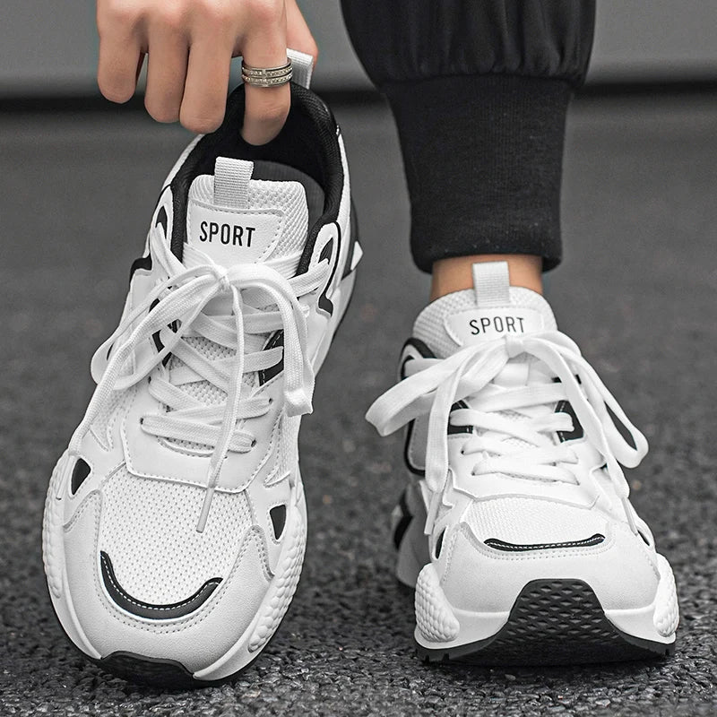 M&T Wear - Men's Casual Shoes Feature A Breathable Mesh Upper and A Thick Sole Making Them Fashionable and Versatile for Casual Wear - M&T Wear