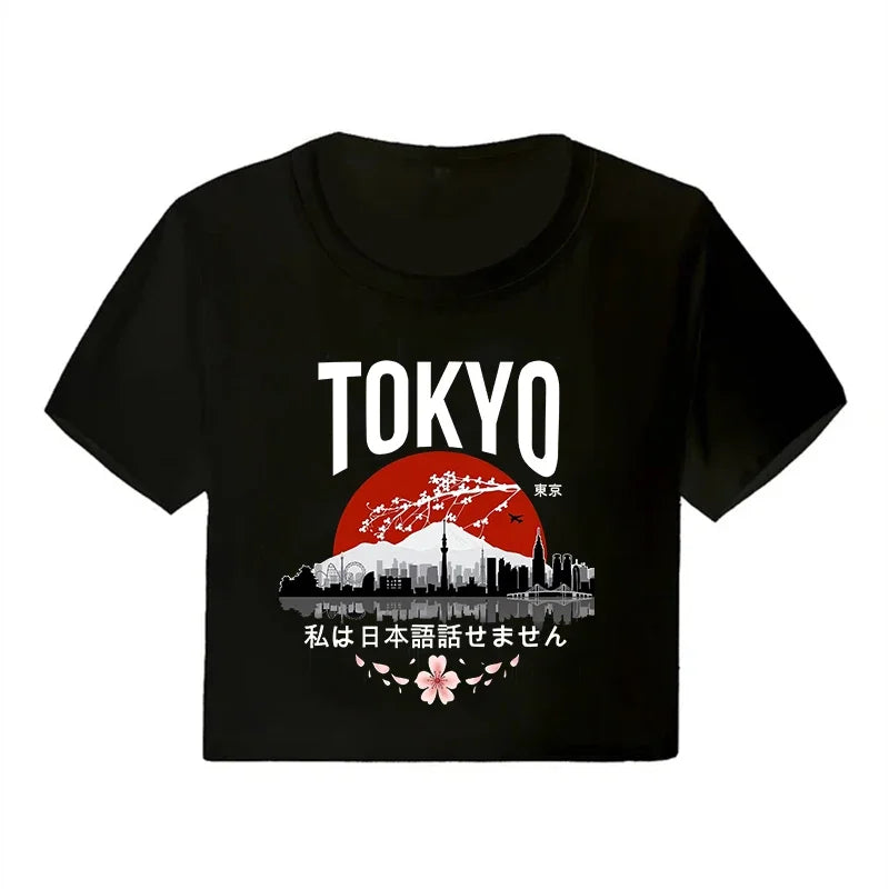 Y2K Harajuku Graphic Crop Top