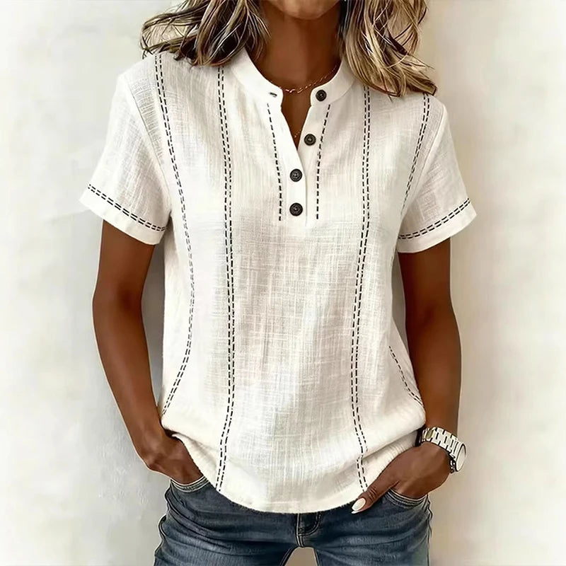 Geometric Patchwork Tee
