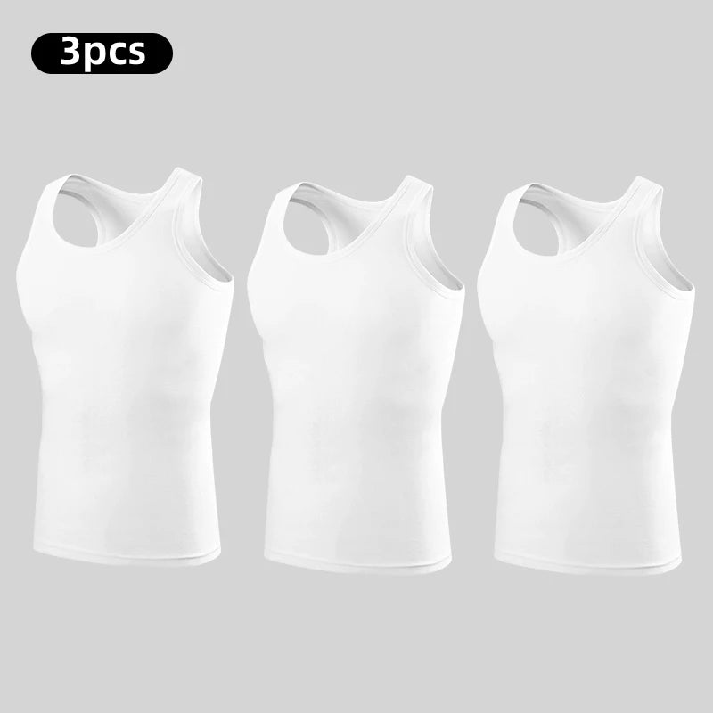 M&T Wear - Men's Pure Cotton Slim Fit Fitness Vest