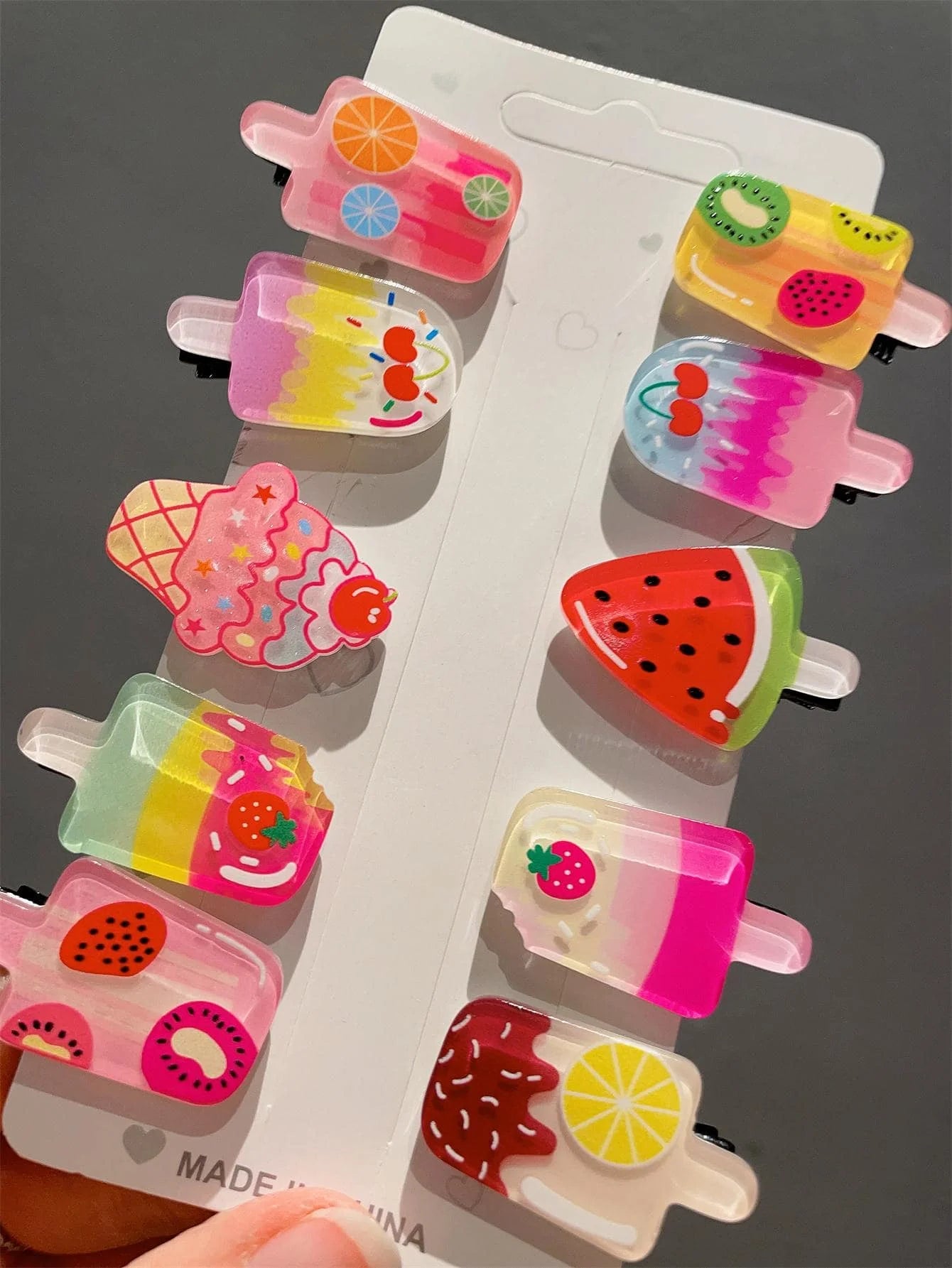 M&T Wear - Cute Ice Cream Hair Clips