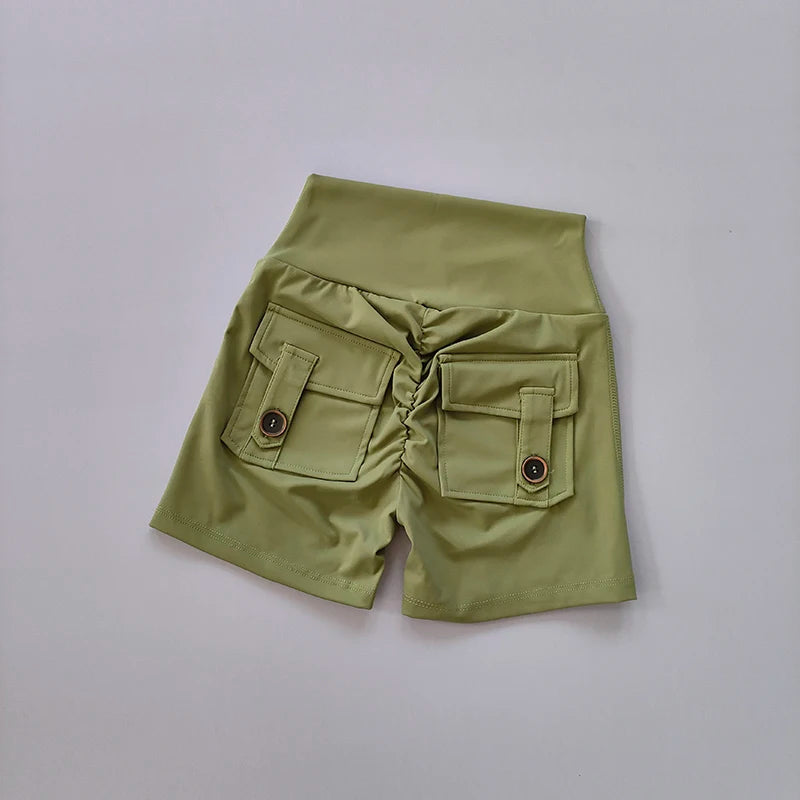 Peach-Lift Seamless Fitness Shorts