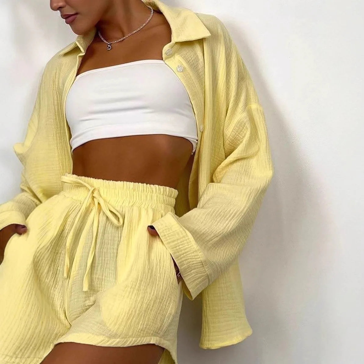 M&T Wear - Elegant Two-Piece Casual Short Set