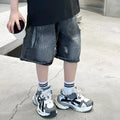 M&T Wear - Boys’ Black Ripped Loose Fit Denim Shorts
