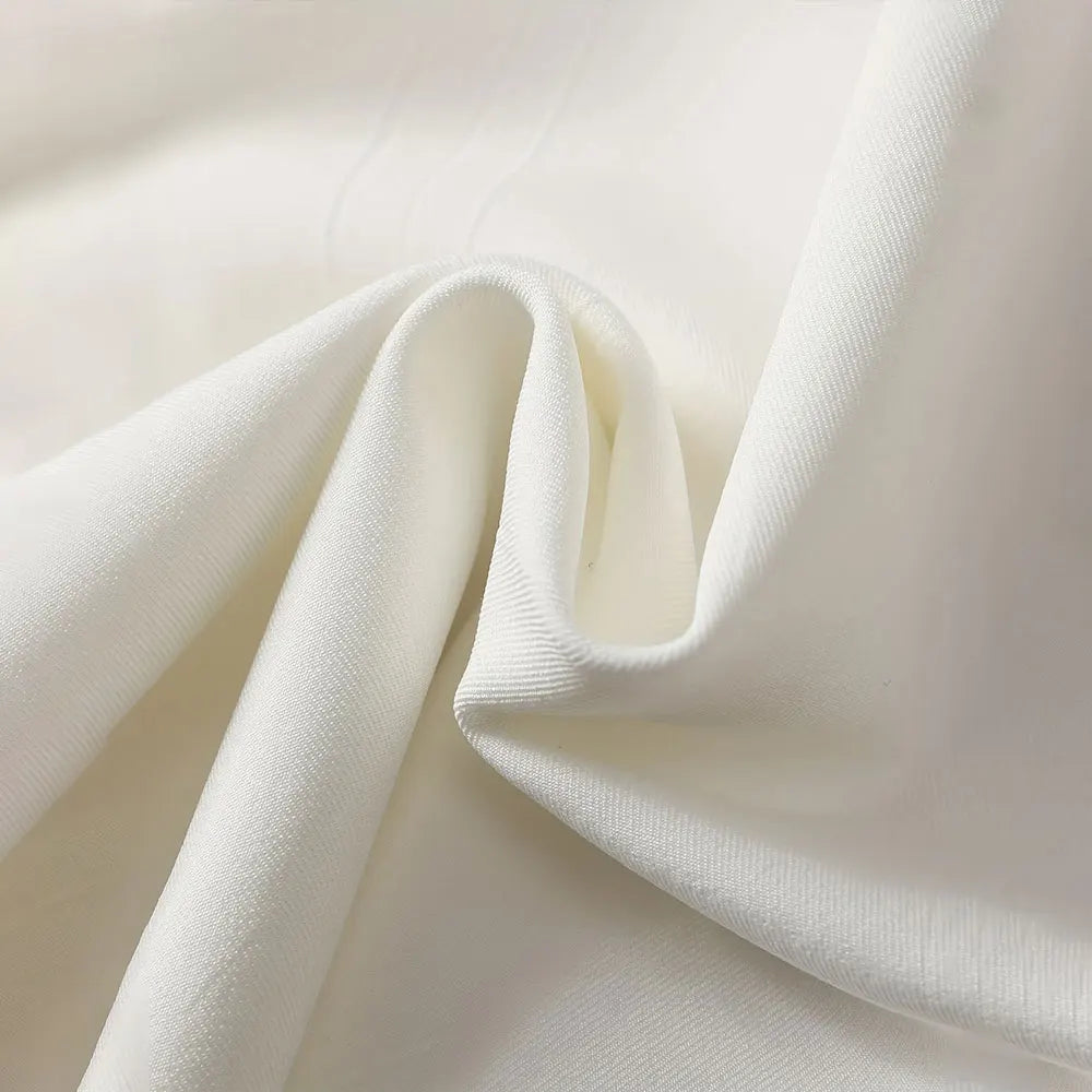 Elegant White Wide-Leg Trousers