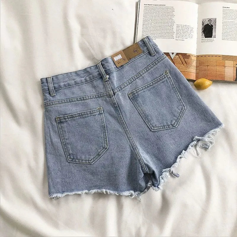 Tassel Ripped Denim Hot Pants