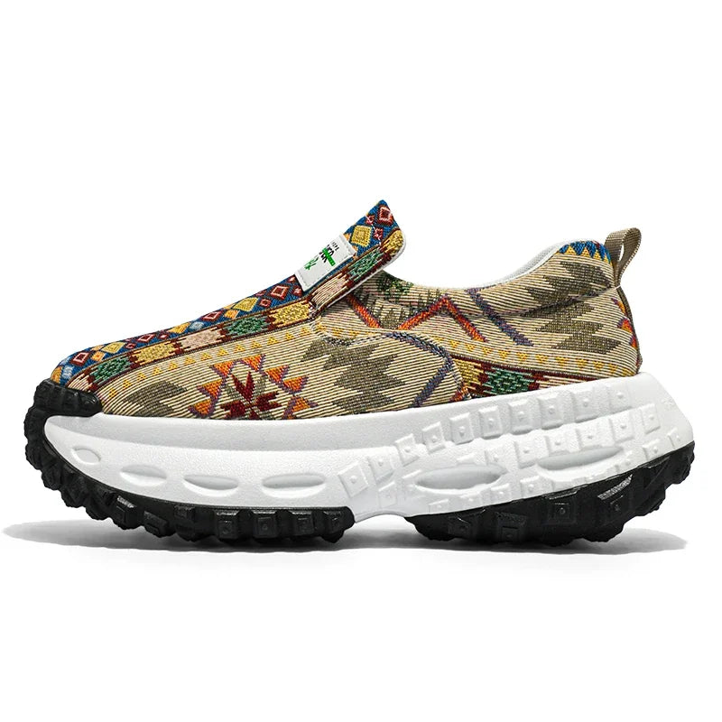 M&T Wear - Men Shoes New Casual Shoes Soft Casual Sneaker Breathable Running Shoes For Man Bohemian Style Canvas Shoes - M&T Wear