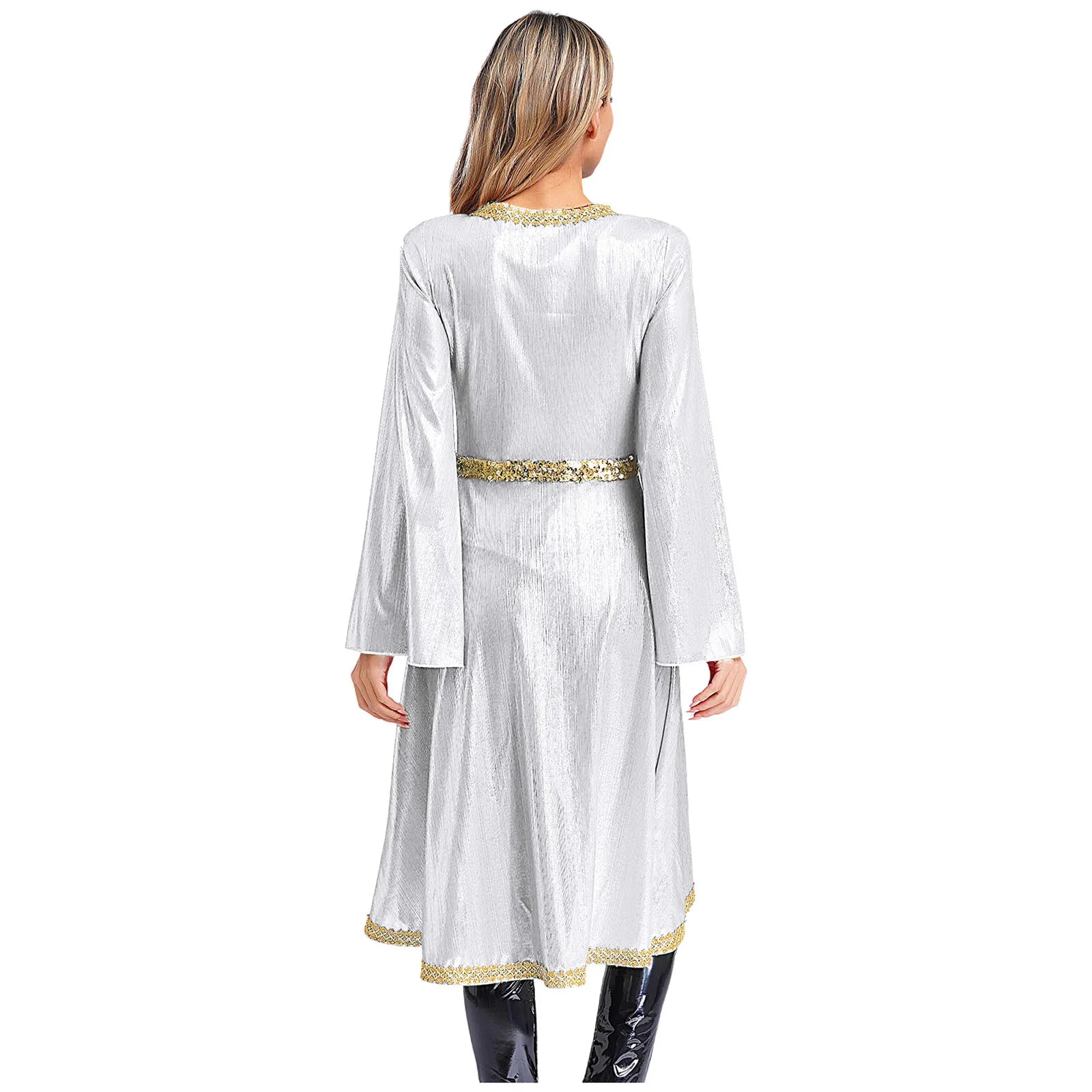 M&T Wear -  Embroidered High Waist Abaya Kaftan Dress