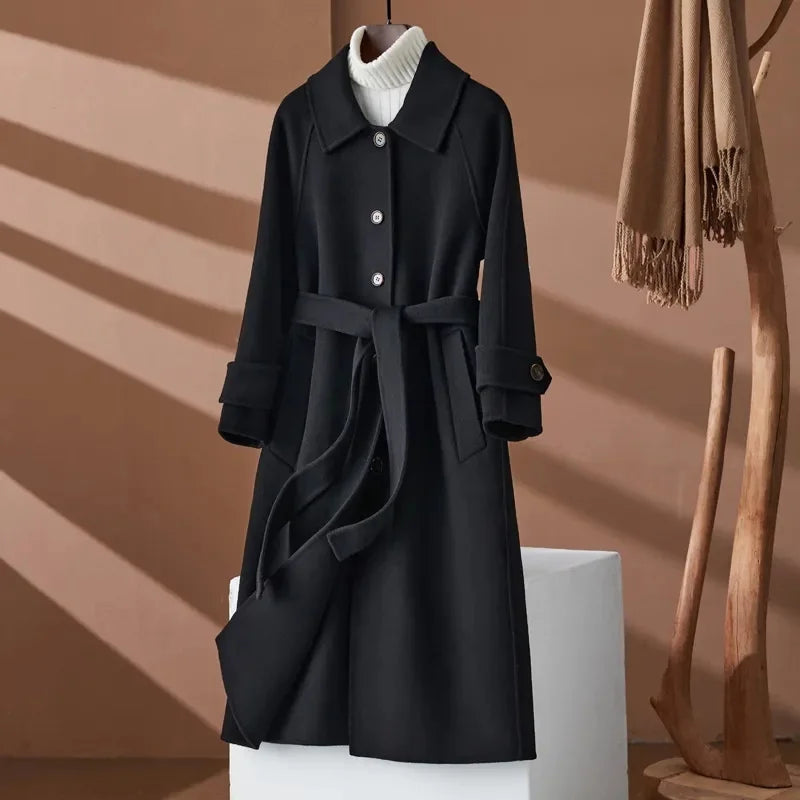 M&T Wear - Double-Sided Cashmere Temperament Wool Coat