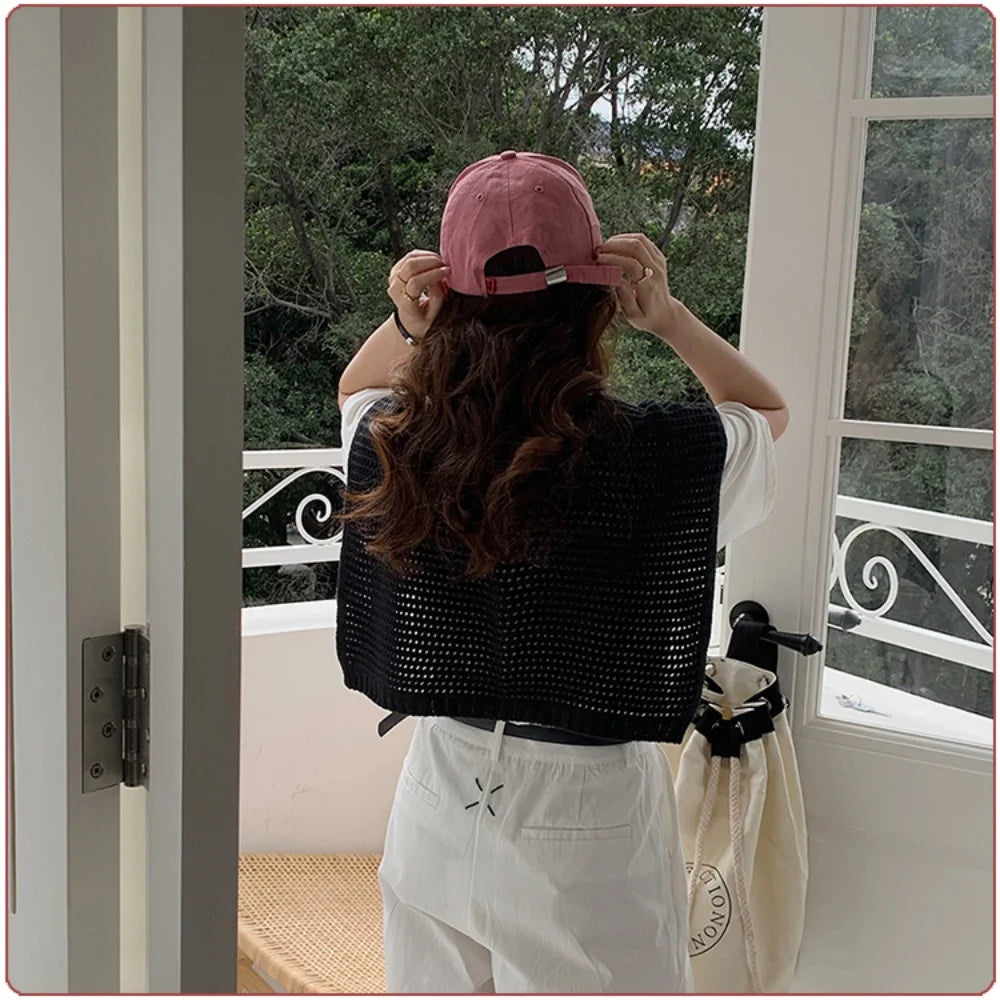 M&T Wear - Korean Knitted Shawl Winter Air Conditioning Fake Collar Neck Guard Knit Thin Knotted Cape Shoulder Warm Scarf For Women - M&T Wear