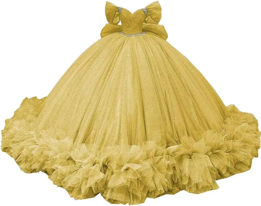 Yifanier Puffy Tulle Quinceanera Ball Gown