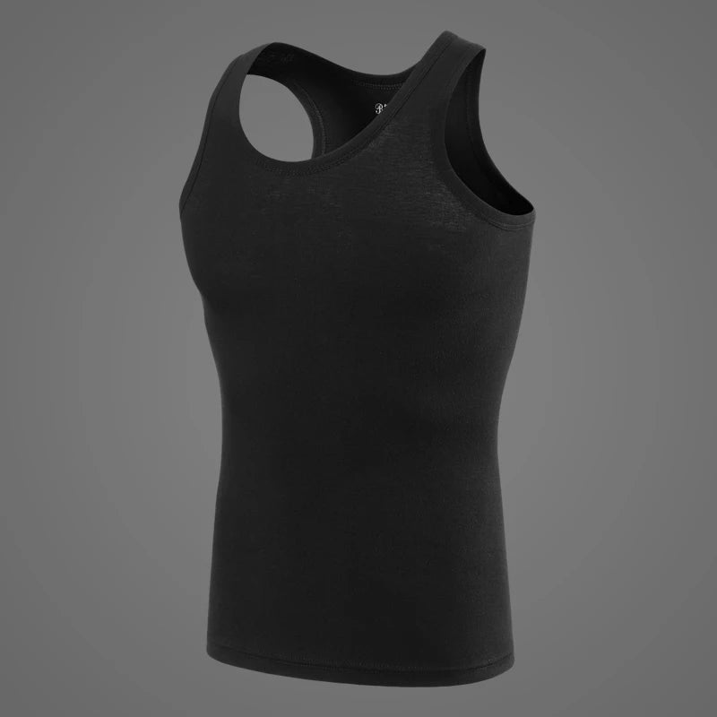 M&T Wear - Men's Pure Cotton Slim Fit Fitness Vest