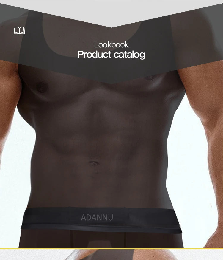 M&T Wear - Men's Sheer Elastic Muscle Fit Tank Top