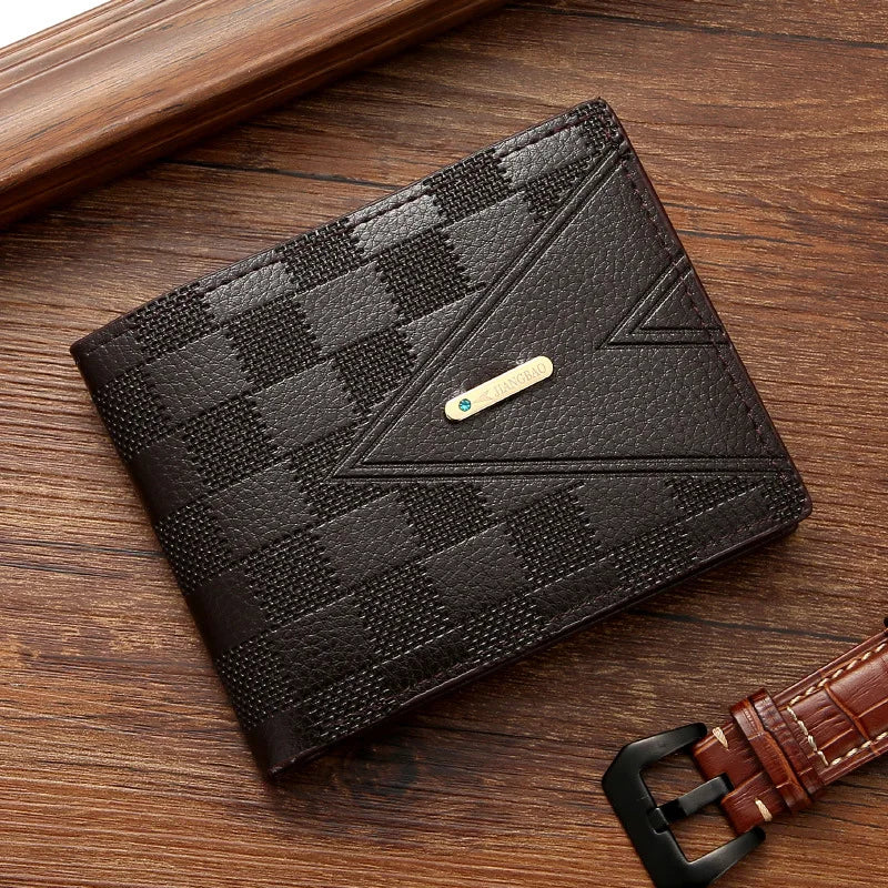 M&T Wear - Men’s Casual PU Leather Short Wallet