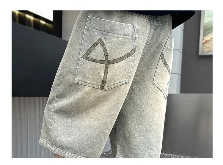 M&T Wear - Boys’ Stylish Mid-Calf Denim Capri Shorts