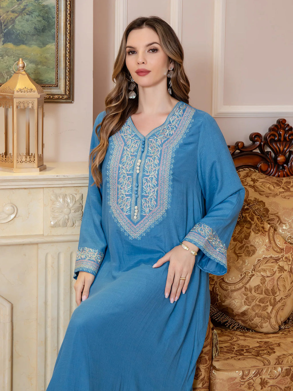 M&T Wear -Pakistani Style Embroidered Diamond Dress