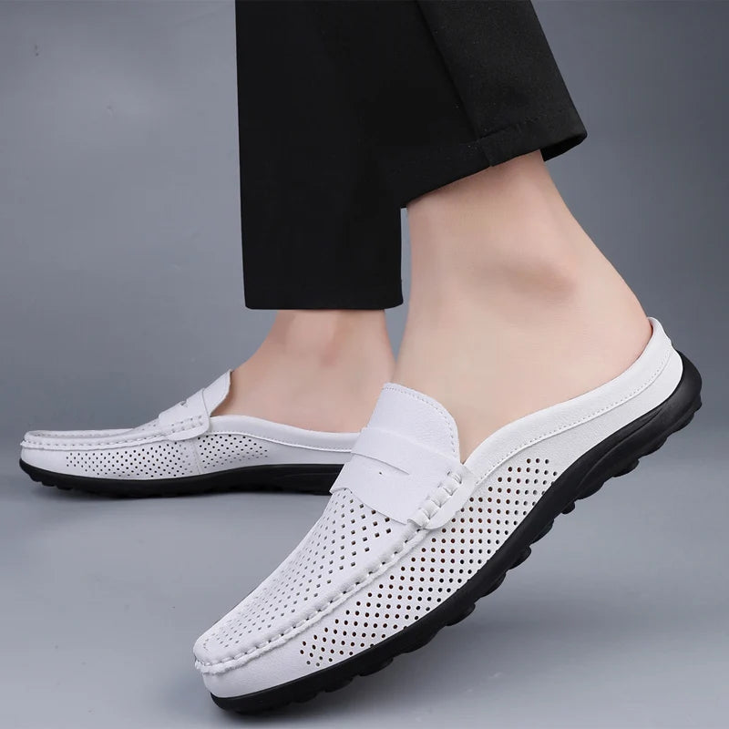 M&T Wear - Men's casual shoes four season light versatile fashion soft soled outdoor comfortable semi slippers wear-resistant casual shoes - M&T Wear