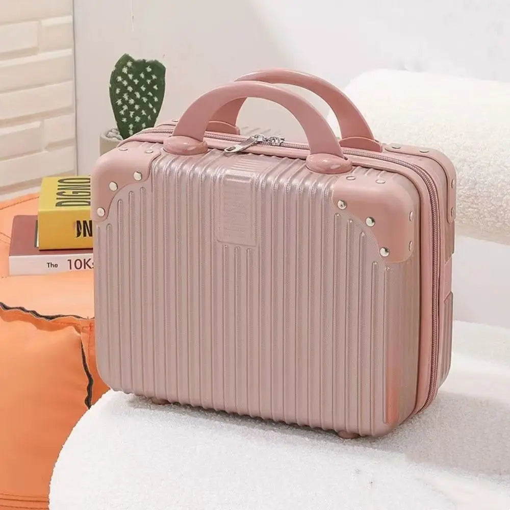 M&T Wear - 14 Inch Mini Travel Suitcase Cosmetic & Makeup Organizer Box