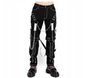 M&T Wear - Contrast Stitch Gothic Suspenders Pants