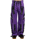 M&T Wear - Purple Studded & Chained Gothic Convertible Pants